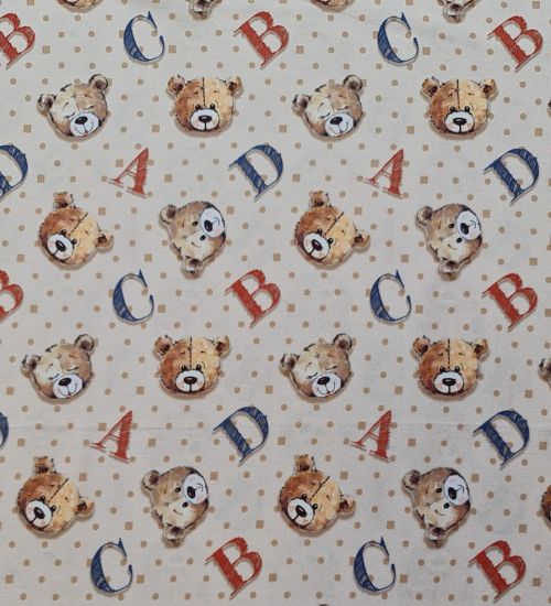 Tecido Tricoline Digital Coleção Tedy Bear
