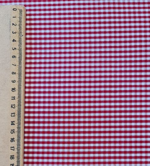 Tecido Coleção Xadrez Vermelho Fio Tinto