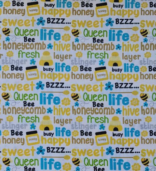 Tecido Tricoline Coleção Honey Bee