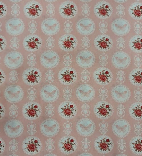 Tecido Tricoline Coleção Blush Blossom
