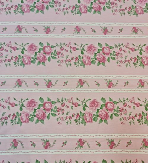 Tecido Floral Estampado Rosa