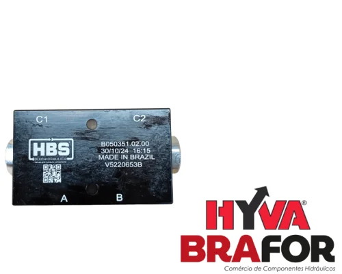 VALVULA CONTRA BAL DUPLA EM LINHA 3/8 POL BPS