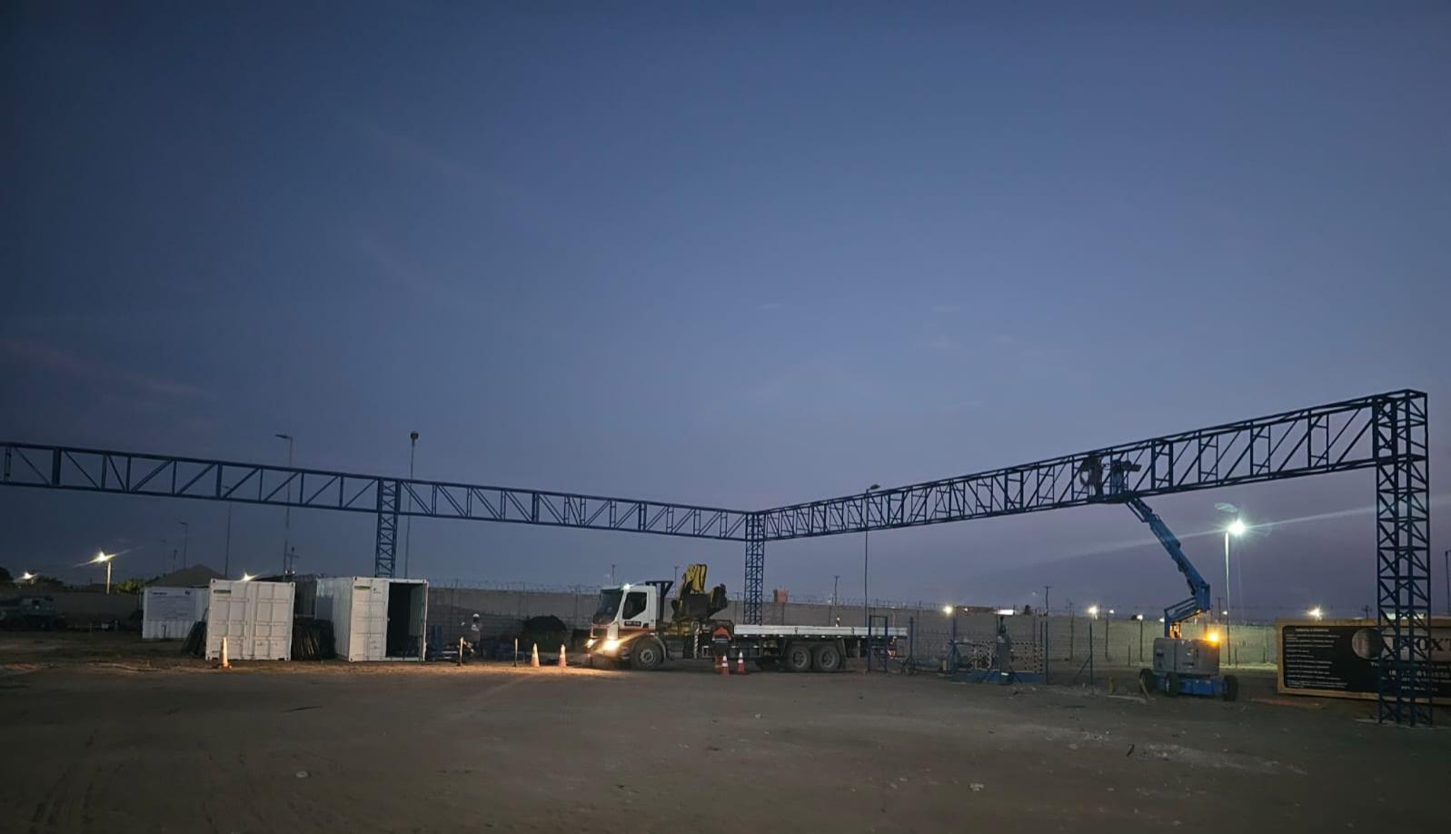 Construção de Pipe Rack e Passarelas