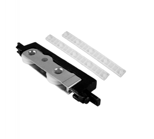 Roldana 200kg dupla sem regulagem zincada calço 8mm