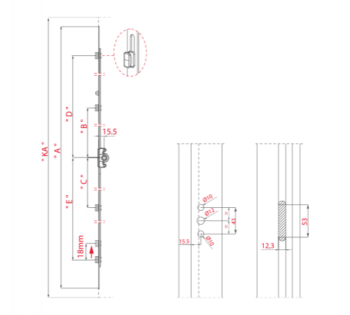 Cremona de correr prolongável