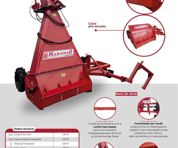 COLHEDORA DE FORRAGENS DAILY1200