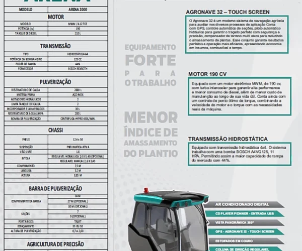 Pulverizador Auto Propelido Panter ARENA