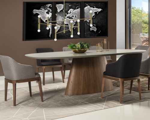 Mesa de Jantar Dora Oval