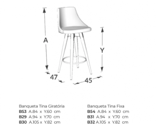 Banqueta Tina
