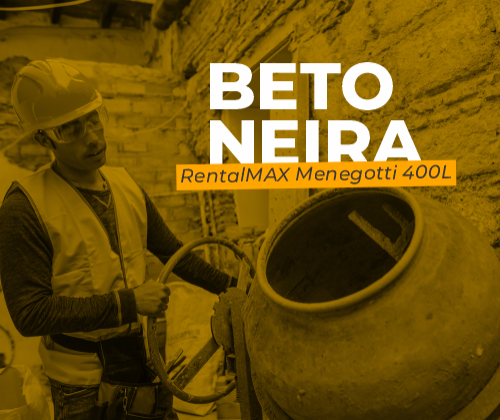 Betoneira Rental MAX Menegotti 400L