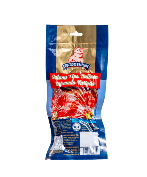 Salame Tipo Italiano Defumado Fatiado 100 Gramas