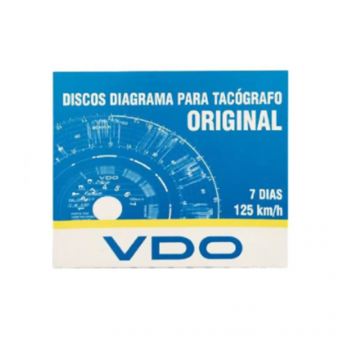 DISCO DE TACÓGRAFO 7 DIAS 125KM/H VDO
