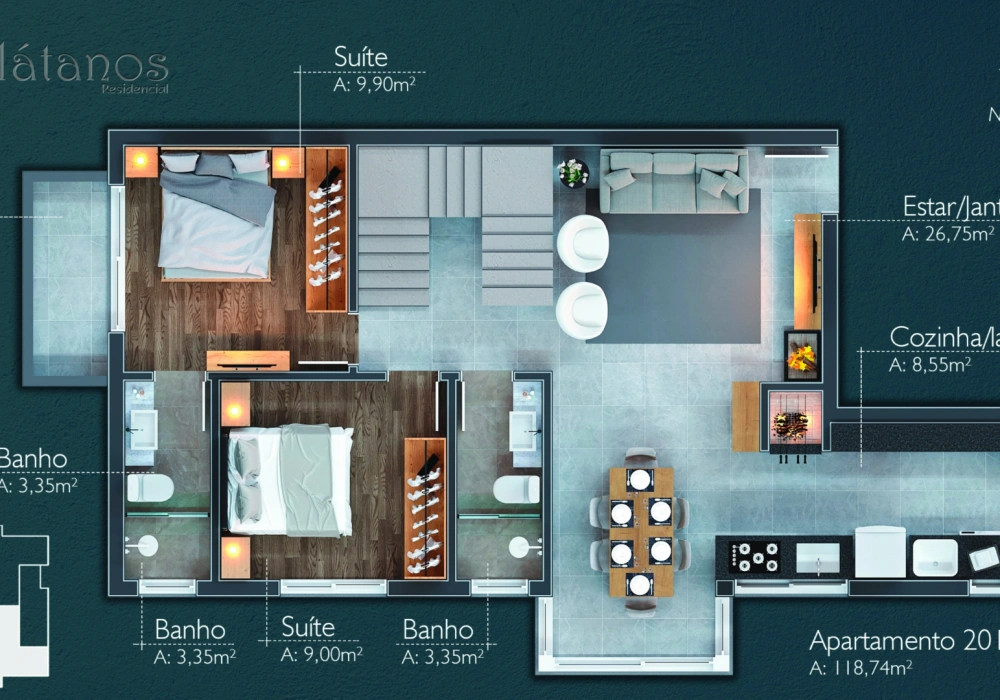 Plátanos Residencial - Canela