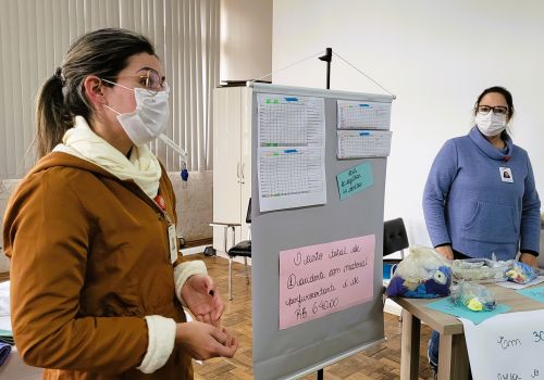 Oficina de conscientização e de redução de despesas no HJSB