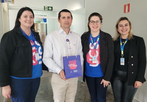 Hospital recebe equipe da UCS