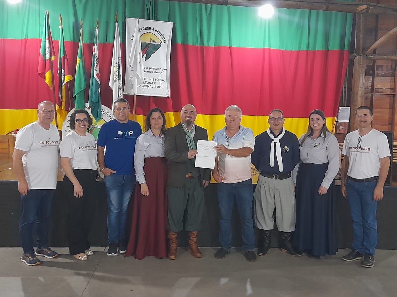 CTG Retorno à Querência entrega valor do jantar beneficente