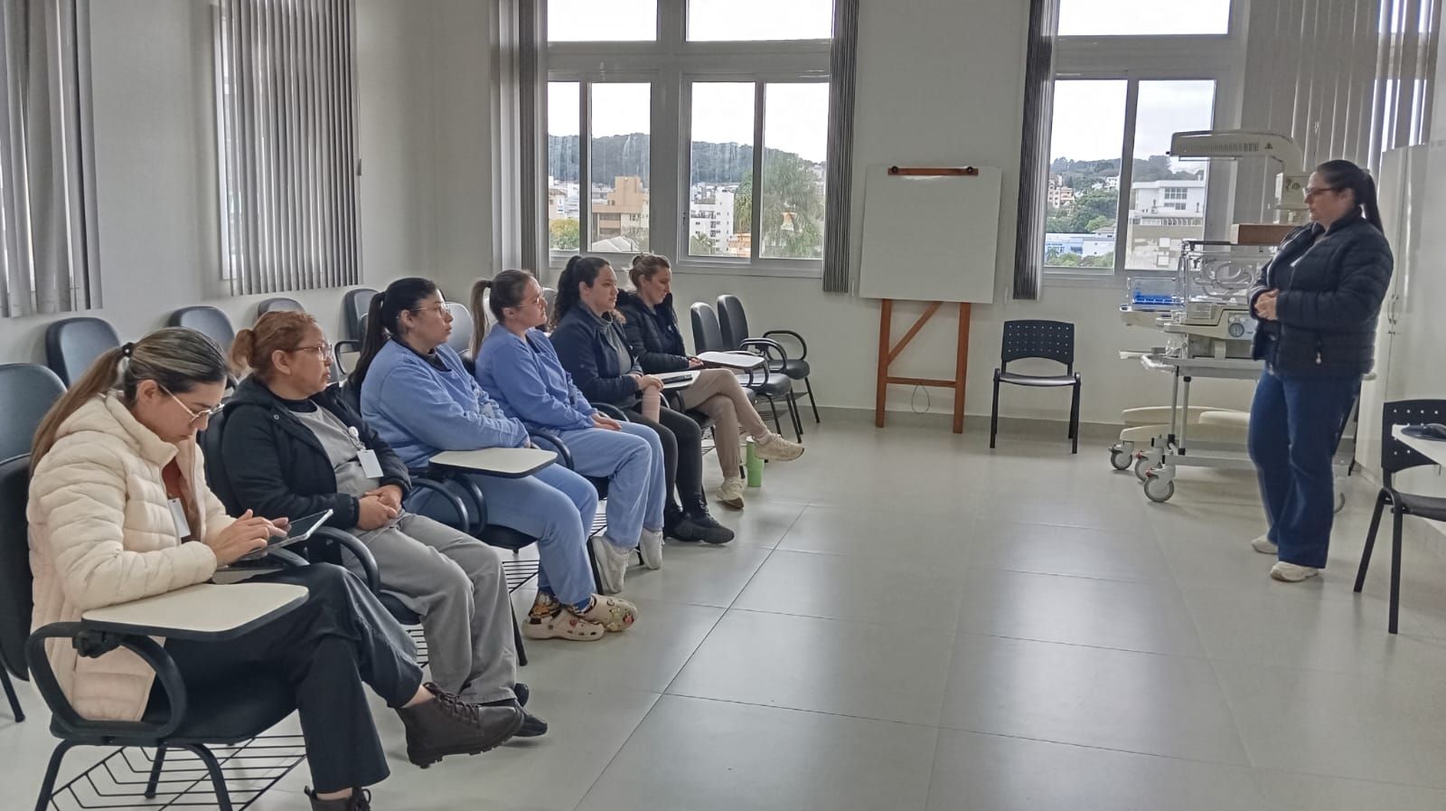 Treinamento sobre higienização das mãos