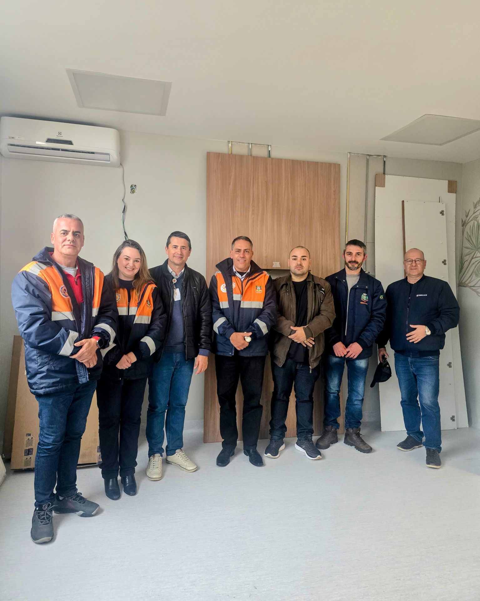 Visita do  coordenador regional da Defesa Civil