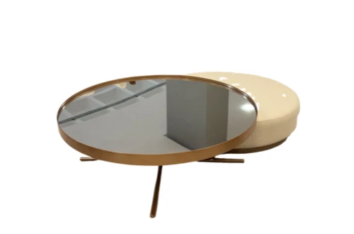 mesa de centro narciso com puff