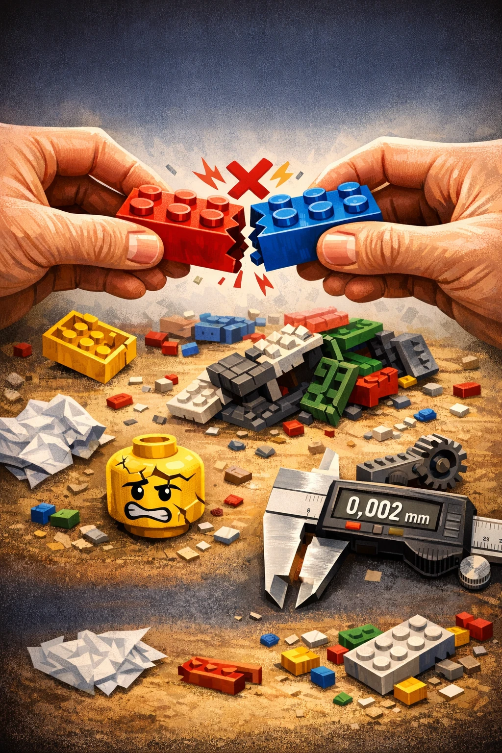 E quando as peças do LEGO não se encaixam?