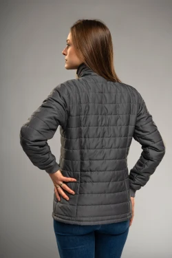 Jaqueta Puff com Lapela Feminina