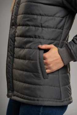 Jaqueta Puff com Lapela Feminina