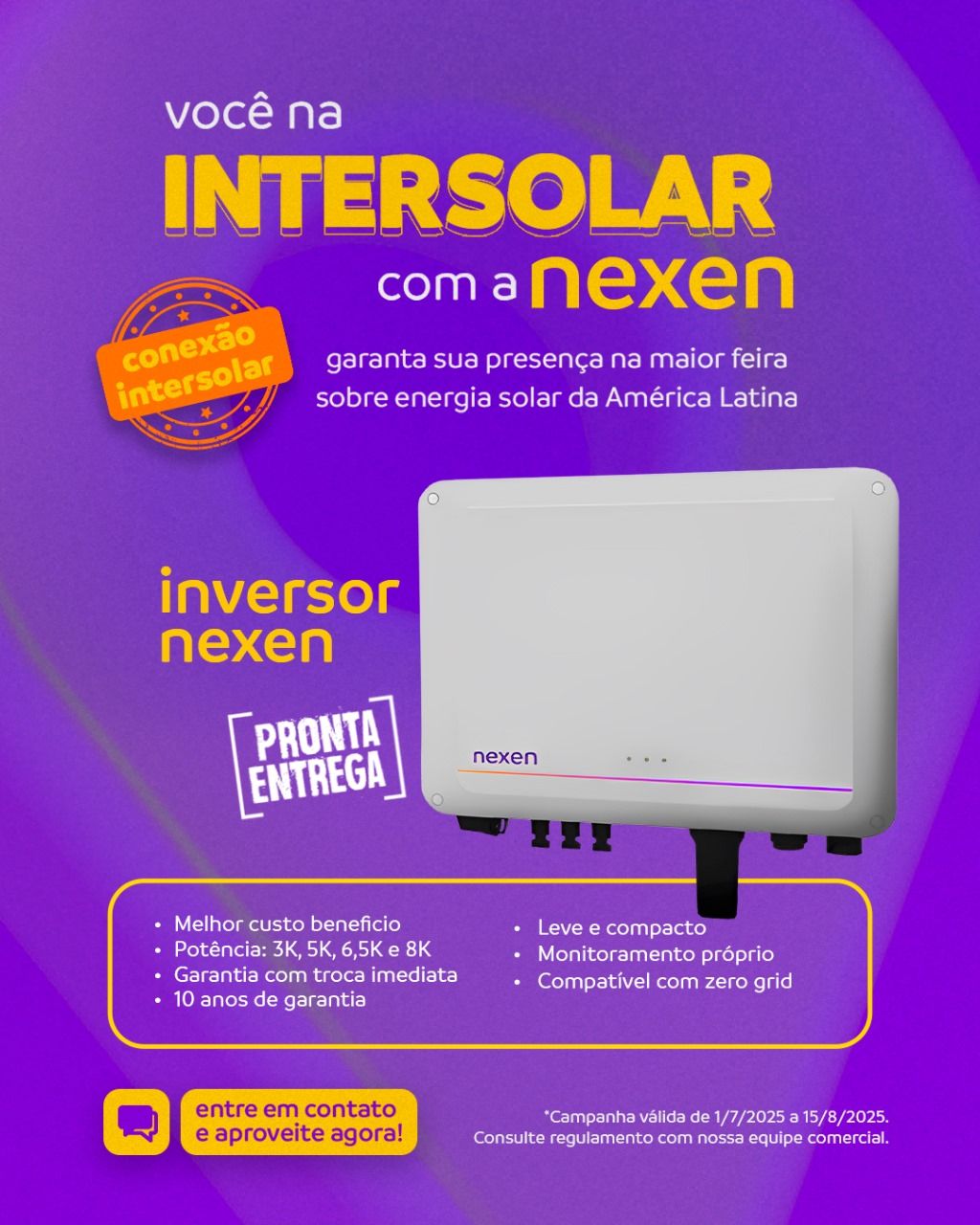Inversores Nexen: qualidade e custo-benefício