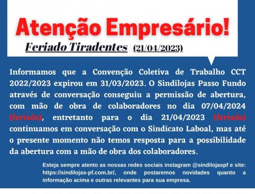 Feriado de Tiradentes