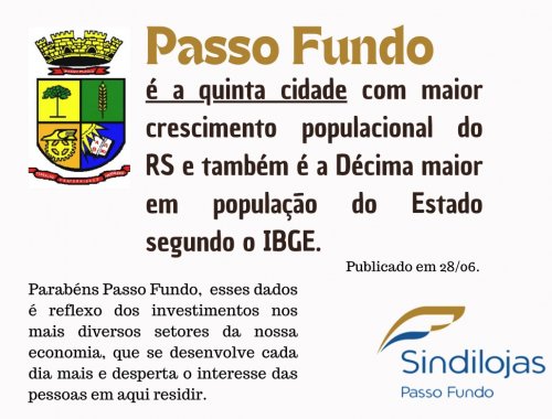 Crescimento de Passo FUNDO