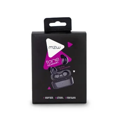 Fone de Ouvido Bluetooth Preto MEW - TSW09