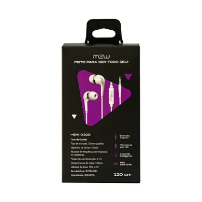Fone de Ouvido com Fio Básico MEW - K505