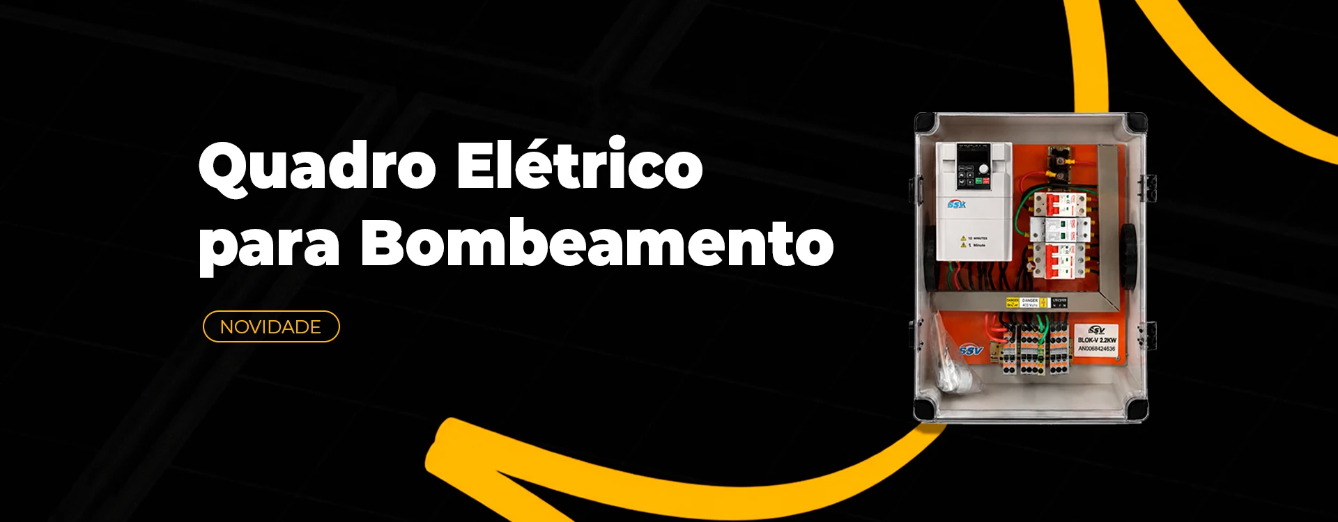 Quadro elétrico para bombeamento