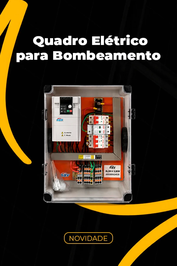 Quadro elétrico para bombeamento