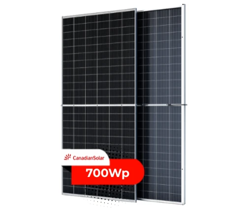 Módulos Canadian Bifacial 700Wp