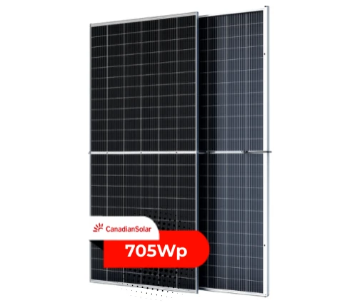 Módulos Canadian Bifacial 705Wp