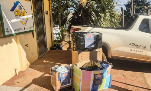 Entrega de doações da Campanha do Agasalho 2025