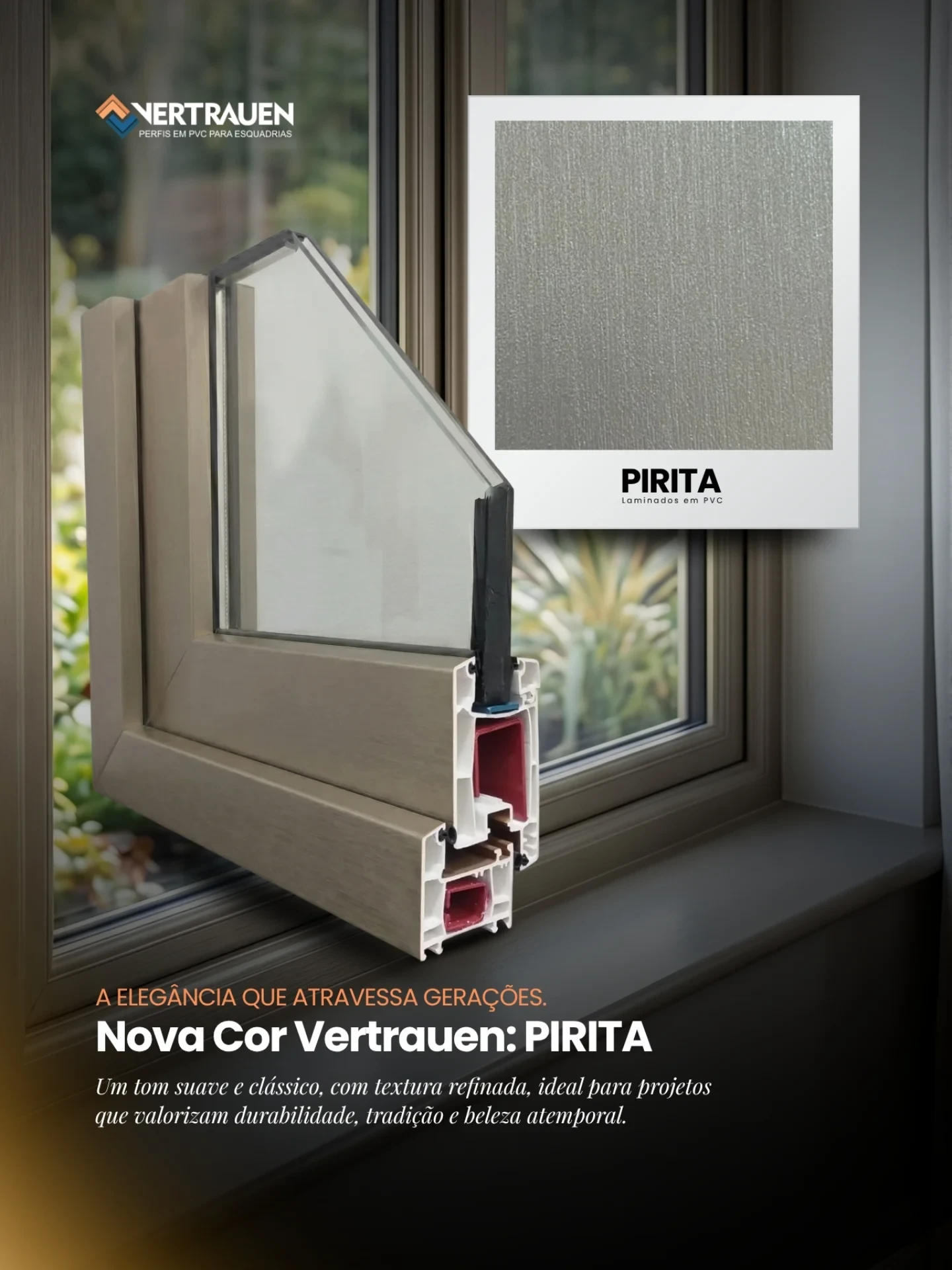 Apresentamos a nova cor PIRITA