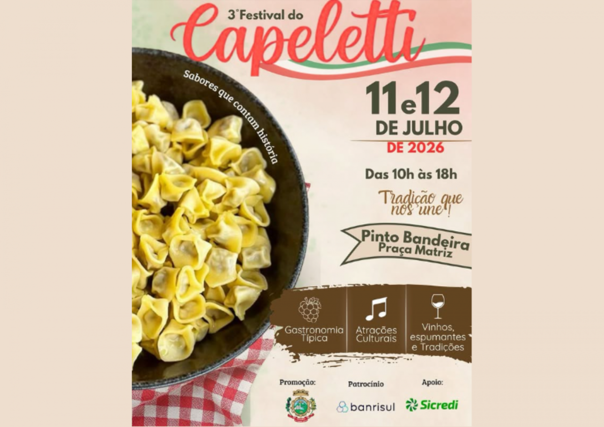 3º FESTIVAL DO CAPELETTI