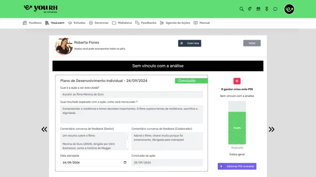 Plano de desenvolvimento individual