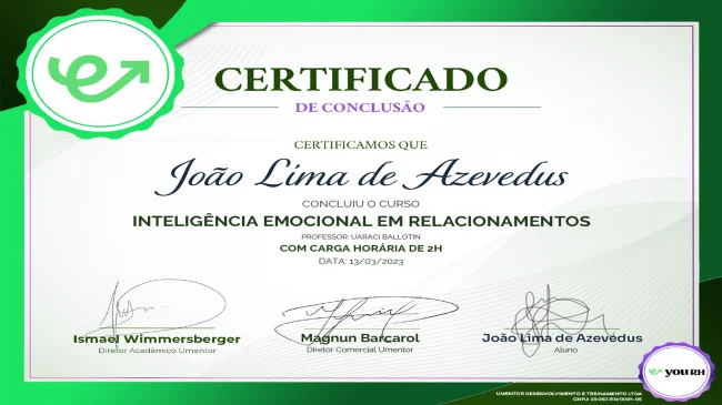 Emissão automática de certificado personalizado