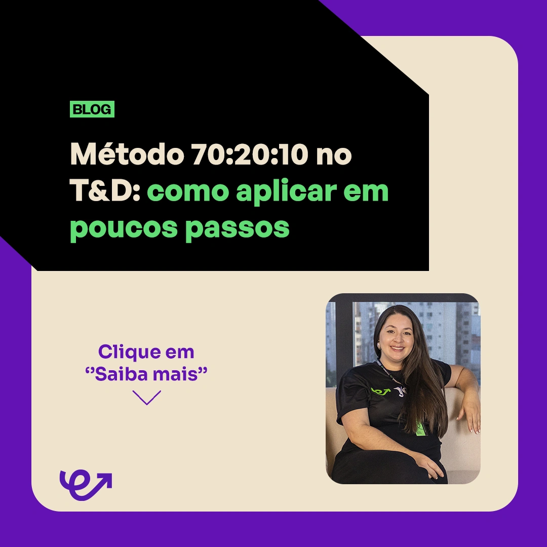 Método 70:20:10 no T&D: como aplicar em poucos passos